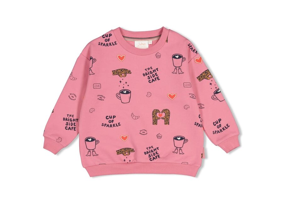 Sweater AOP relaxed fit - City Chic - Roze