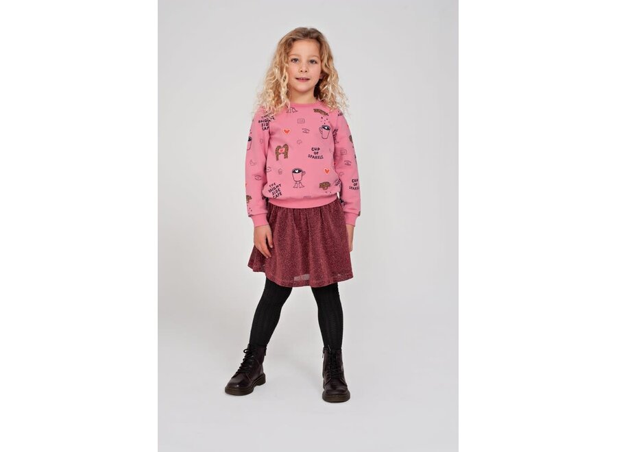 Sweater AOP relaxed fit - City Chic - Roze
