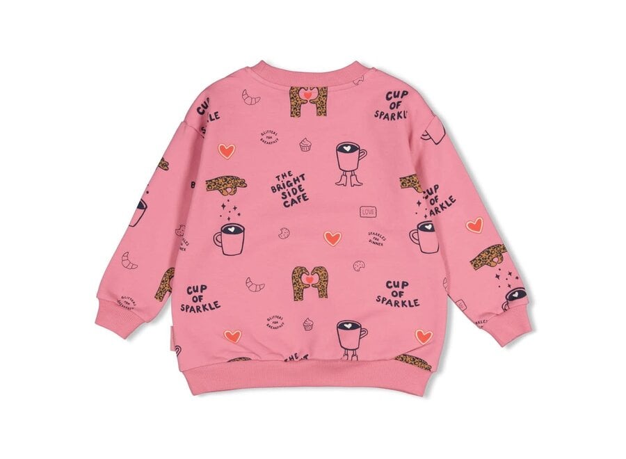 Sweater AOP relaxed fit - City Chic - Roze
