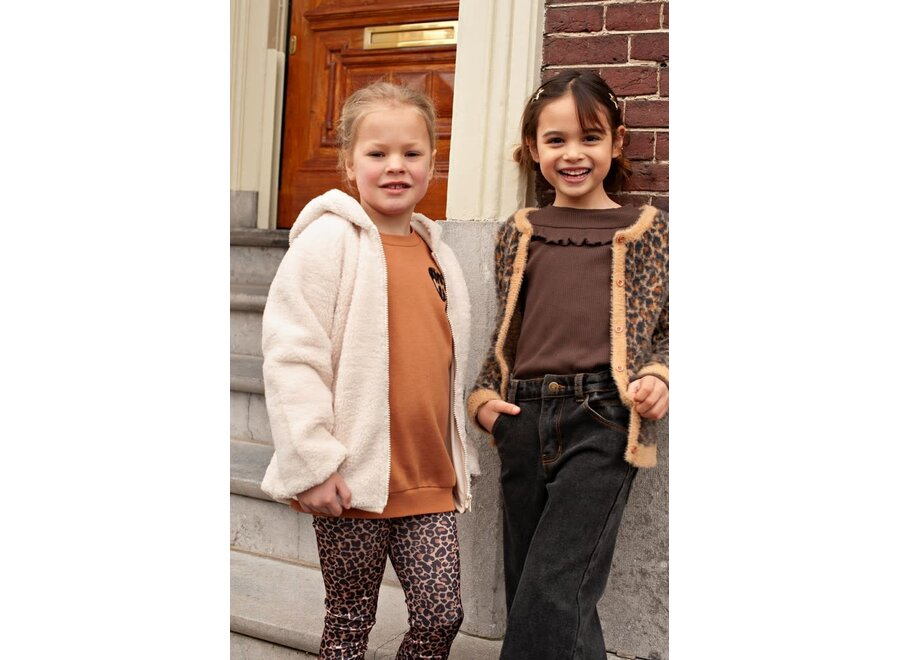Sweater met backprint relaxed fit - City Chic - Camel