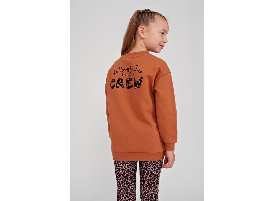 Sweater met backprint relaxed fit - City Chic - Camel