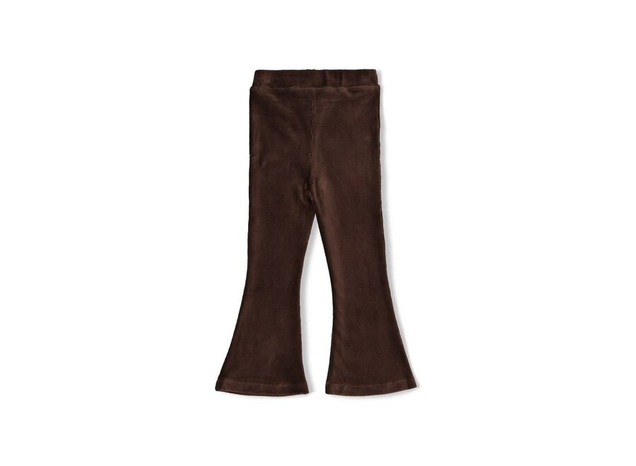 Flared broek velours rib - City Chic - Bruin
