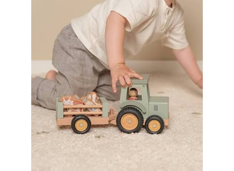Tractor met trailer Little Farm