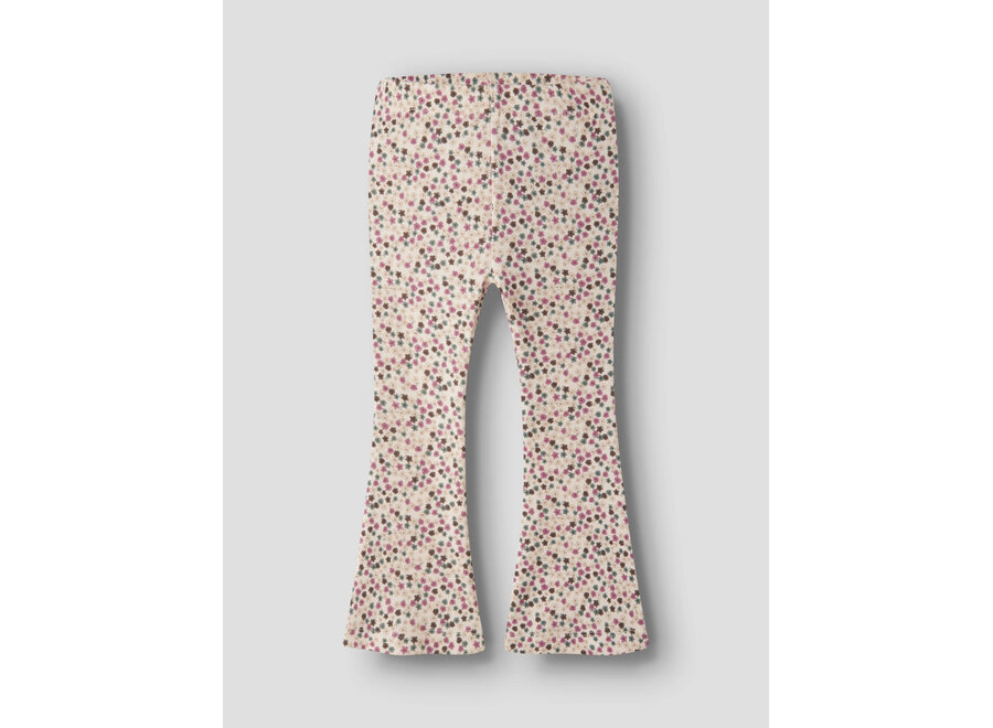Flared legging LIANNA antique white print