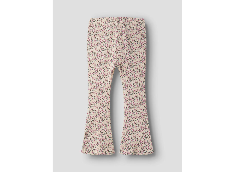 Flared legging LIANNA antique white print