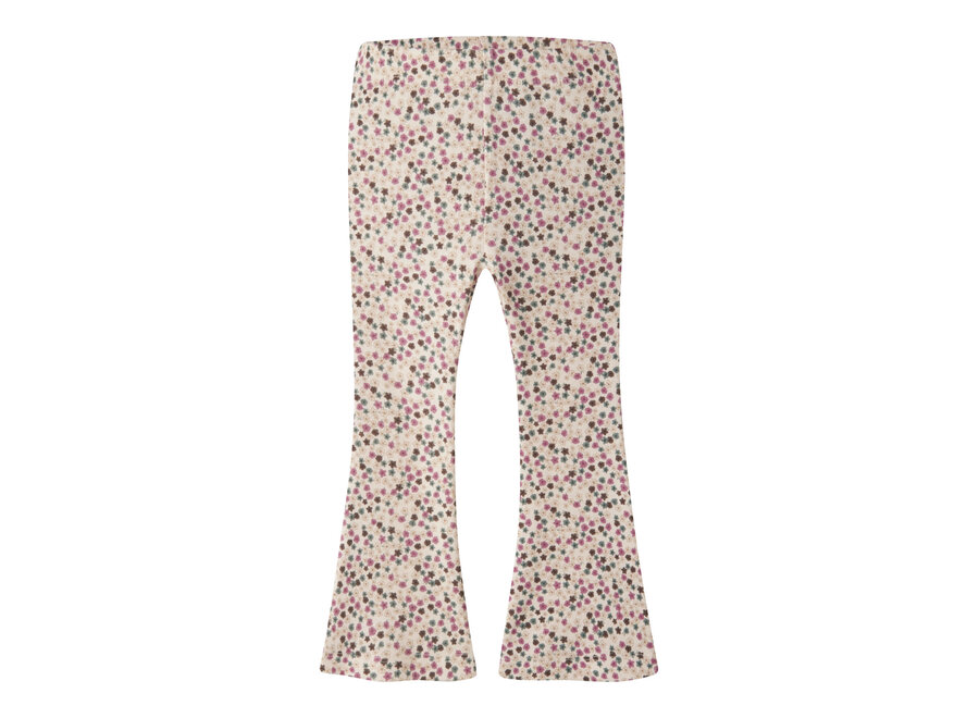 Flared legging LIANNA antique white print