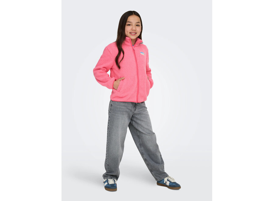 EVA LIFE TEDDY JACKET pink lemonade