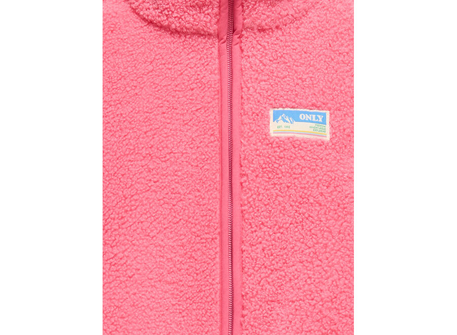 EVA LIFE TEDDY JACKET pink lemonade