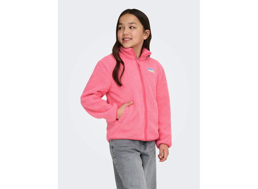 EVA LIFE TEDDY JACKET pink lemonade