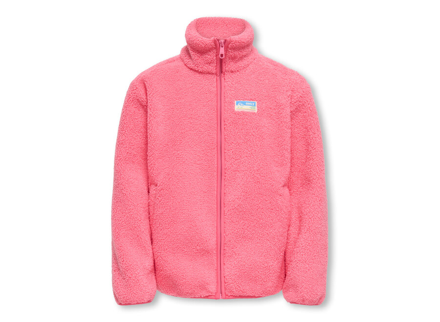EVA LIFE TEDDY JACKET pink lemonade