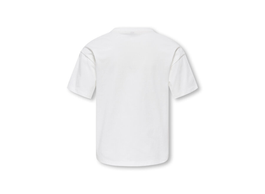 T-Shirt Billy relax print tee - Oui Cloud Dancer