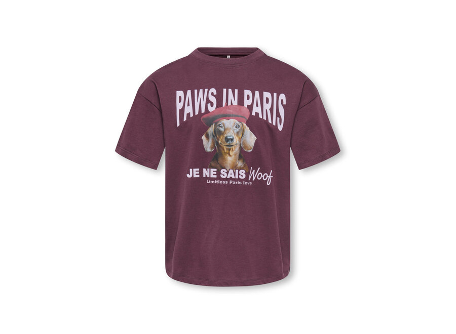 T-Shirt Billy relax print tee - Paws Fudge