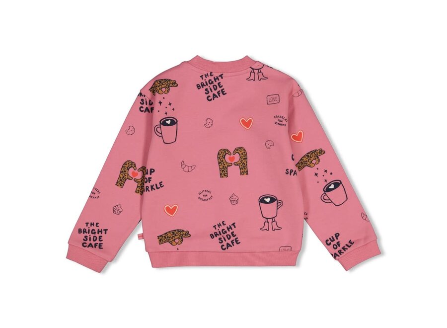 Sweater AOP oversized - City Chic - Roze