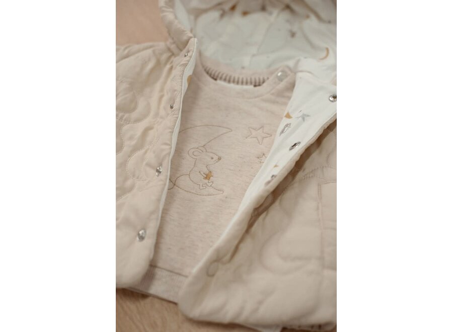 Sweater - Over the Moon for You - Offwhite melange