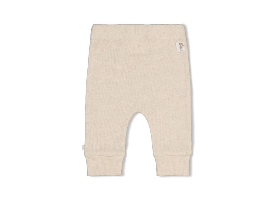 Broek rib - Over the Moon for You - Offwhite melange