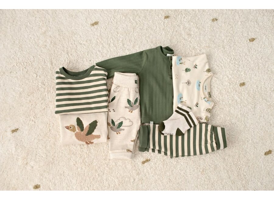 Sweater - Wiggle and Waddle - Offwhite melange