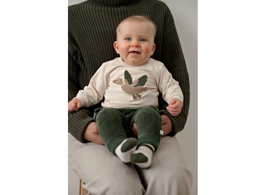 Broek velours rib - Wiggle and Waddle - Groen