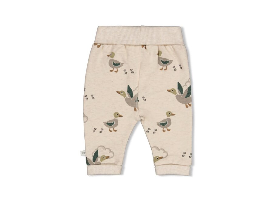 Broek AOP - Wiggle and Waddle - Offwhite melange