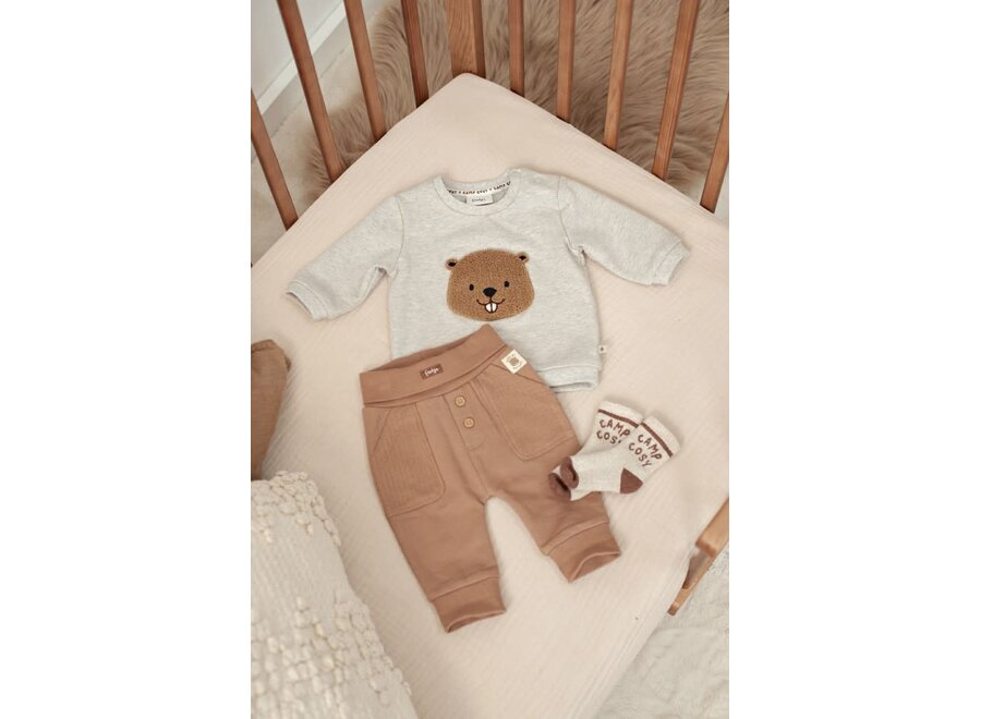 Sweater - Tiny Timber Tales - Grijs Melange