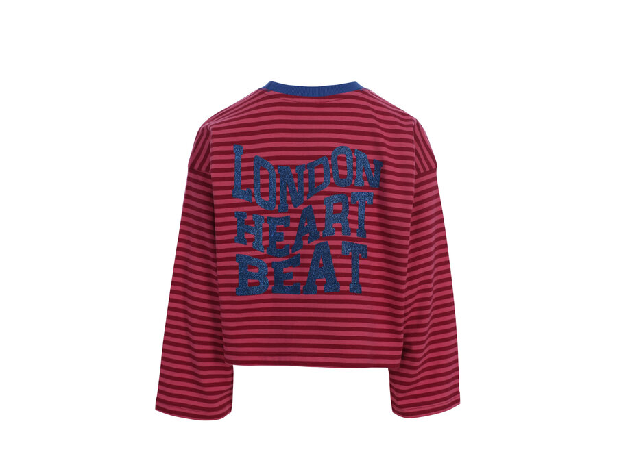 10sixteen stripe Tee LS - Pink