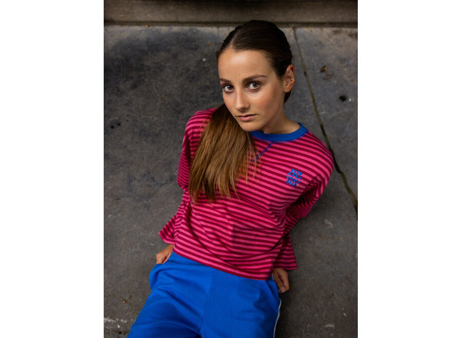 10sixteen stripe Tee LS - Pink