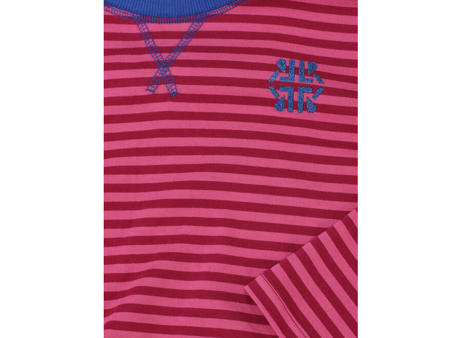 10sixteen stripe Tee LS - Pink