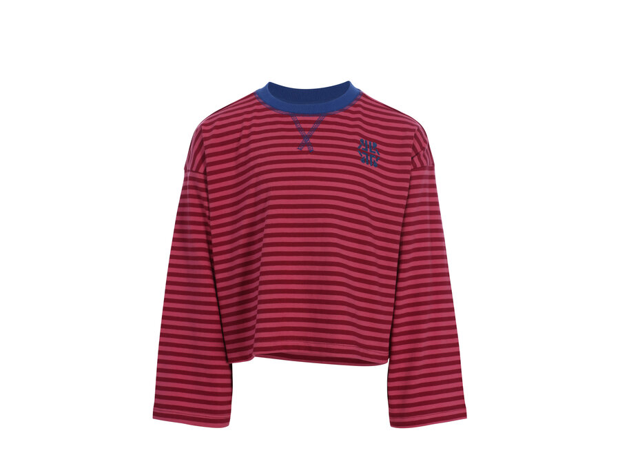 10sixteen stripe Tee LS - Pink