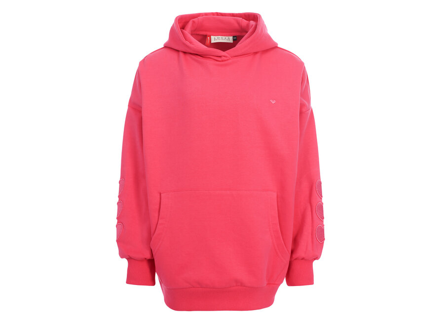 Little oversized hoodie - warm fuchsia
