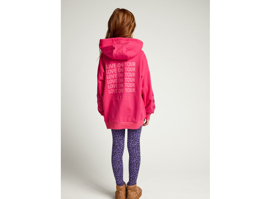 Little oversized hoodie - warm fuchsia