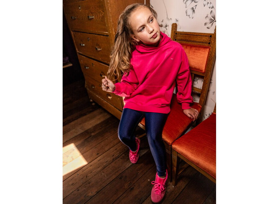 Little oversized hoodie - warm fuchsia