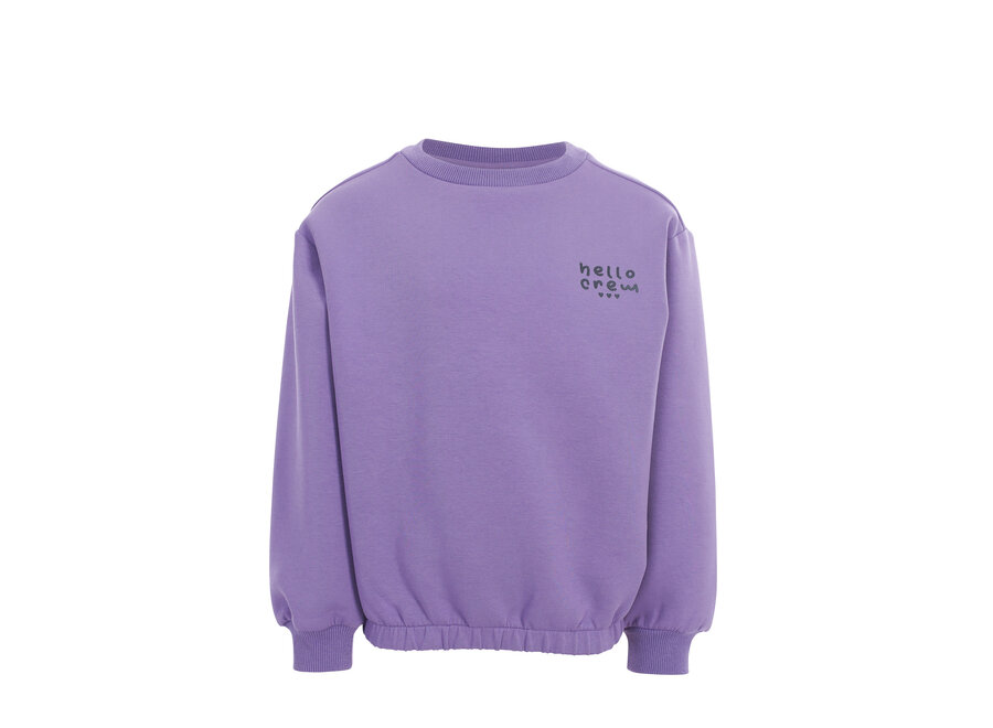 Little scuba Sweater - Verbena purple