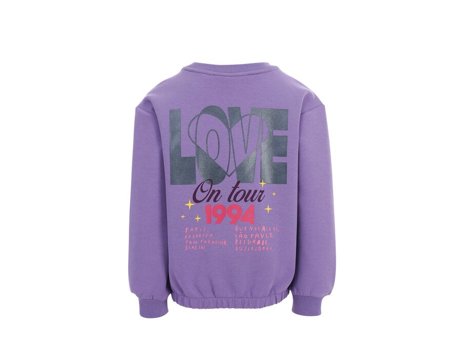 Little scuba Sweater - Verbena purple