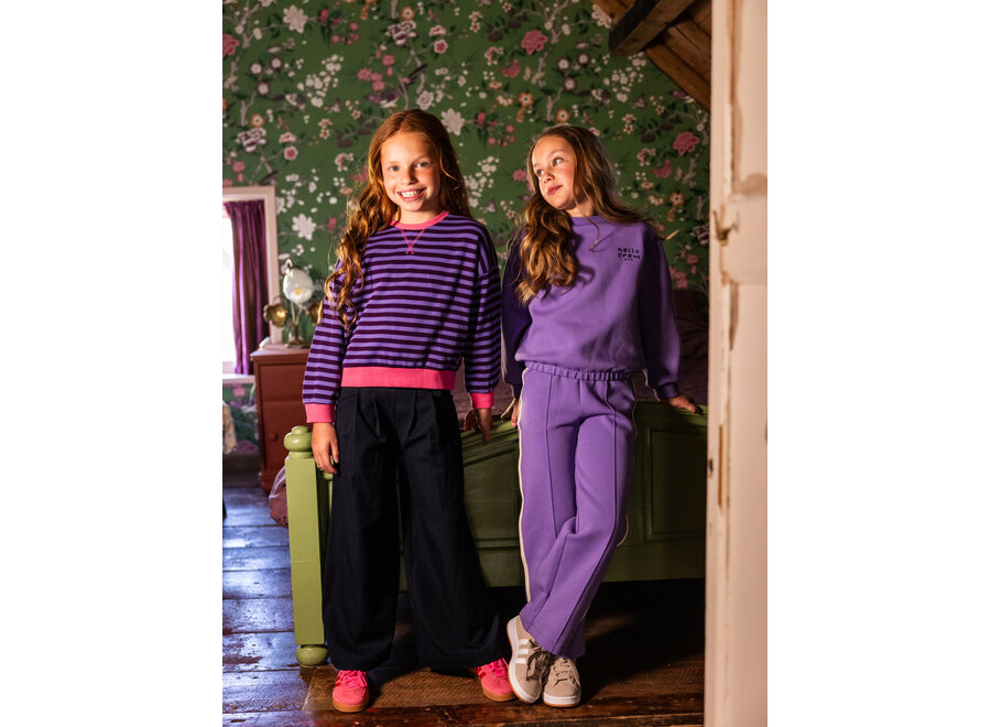 Little scuba Sweater - Verbena purple
