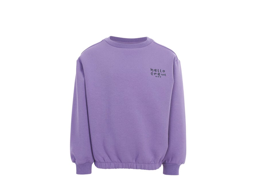 Little scuba Sweater - Verbena purple