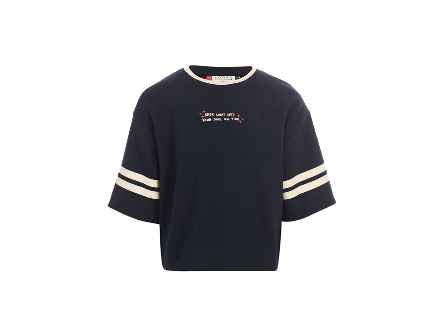 Little interlock T-shirt - Night blue