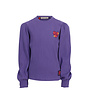 Little oversized rib Tee - Verbena purple