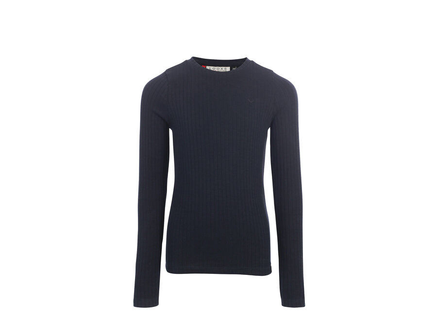 Little rib Tee - night blue