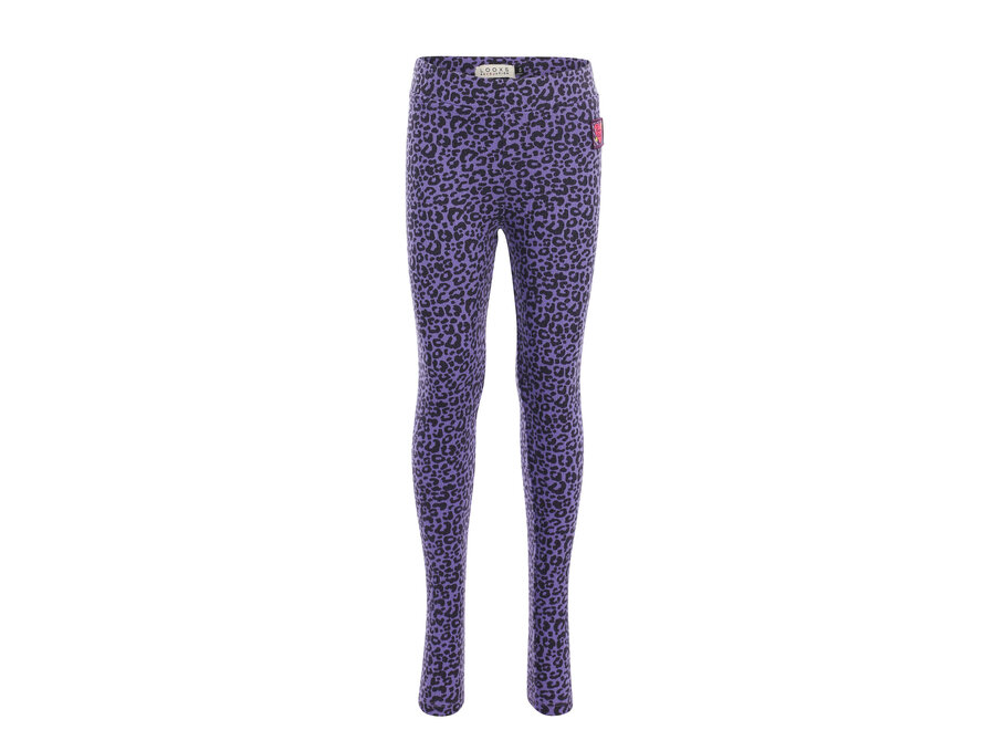 Little leopard legging - Purple leopard