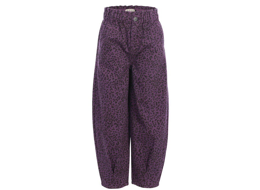Little leopard  jeans - Purple leopard