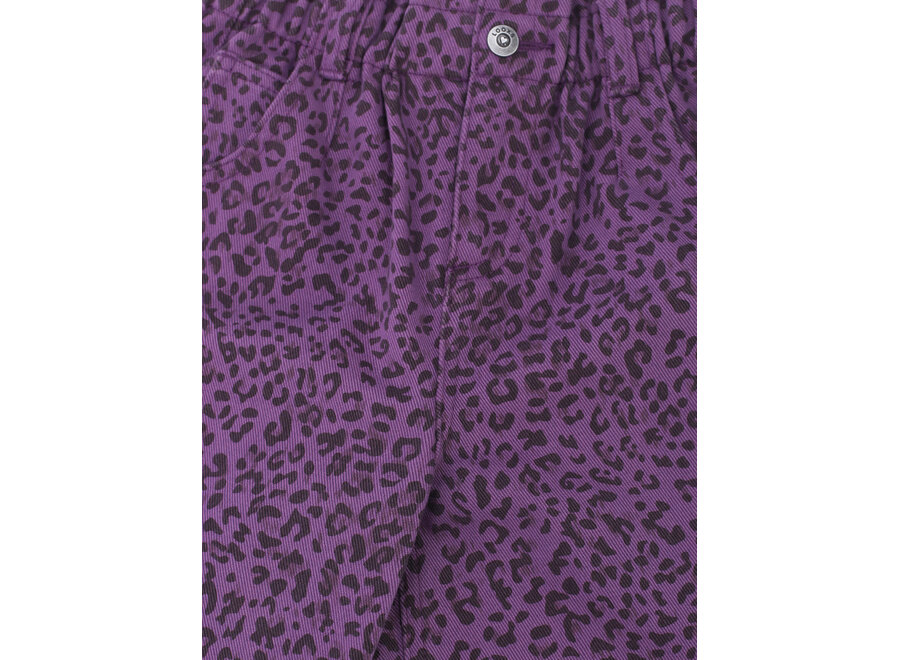 Little leopard  jeans - Purple leopard