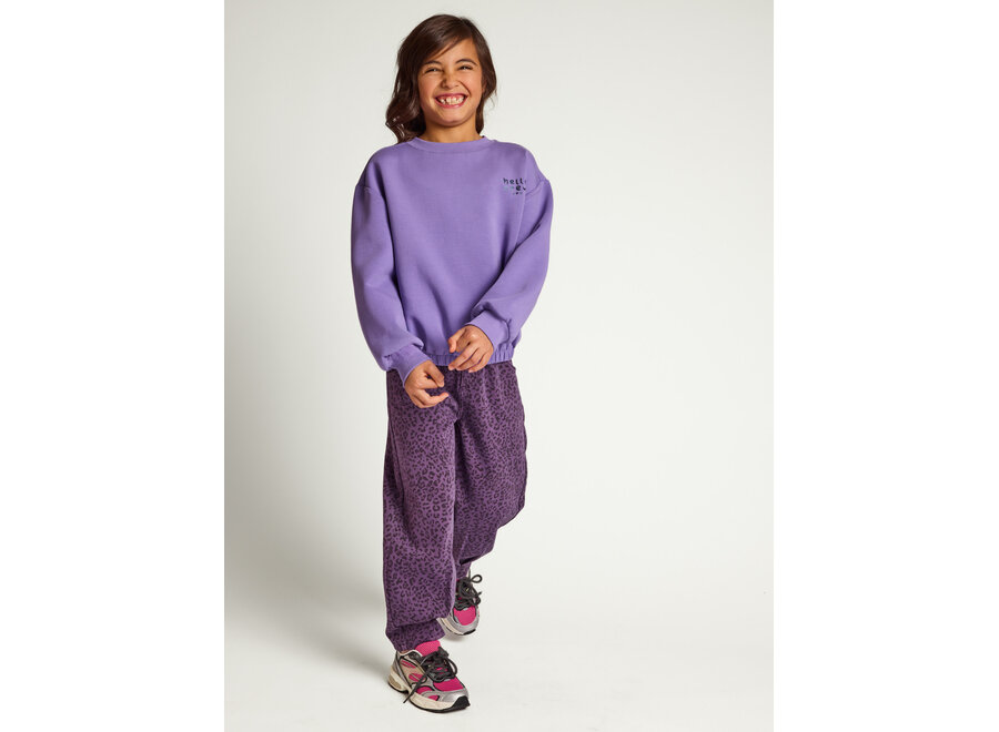 Little leopard  jeans - Purple leopard