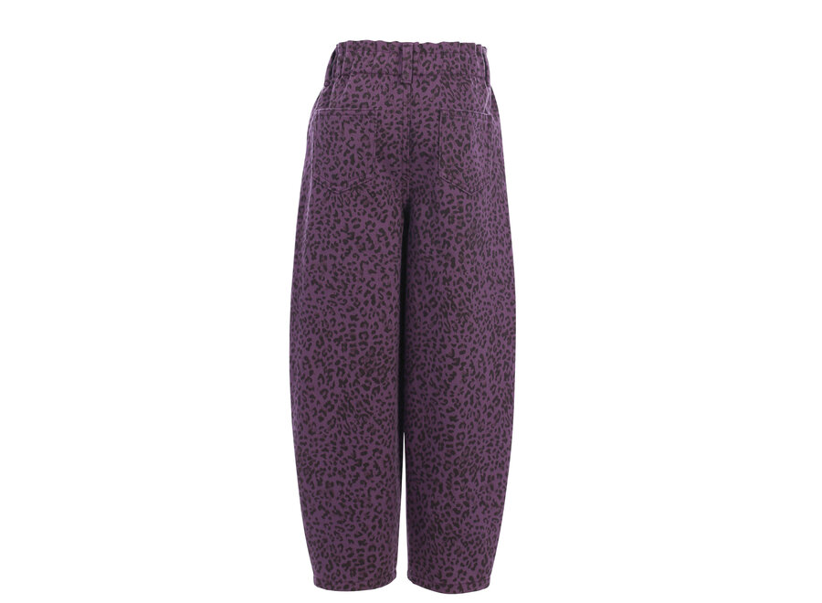 Little leopard  jeans - Purple leopard