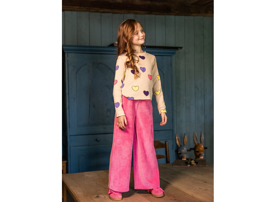 Little corduroy pants - Candy pink
