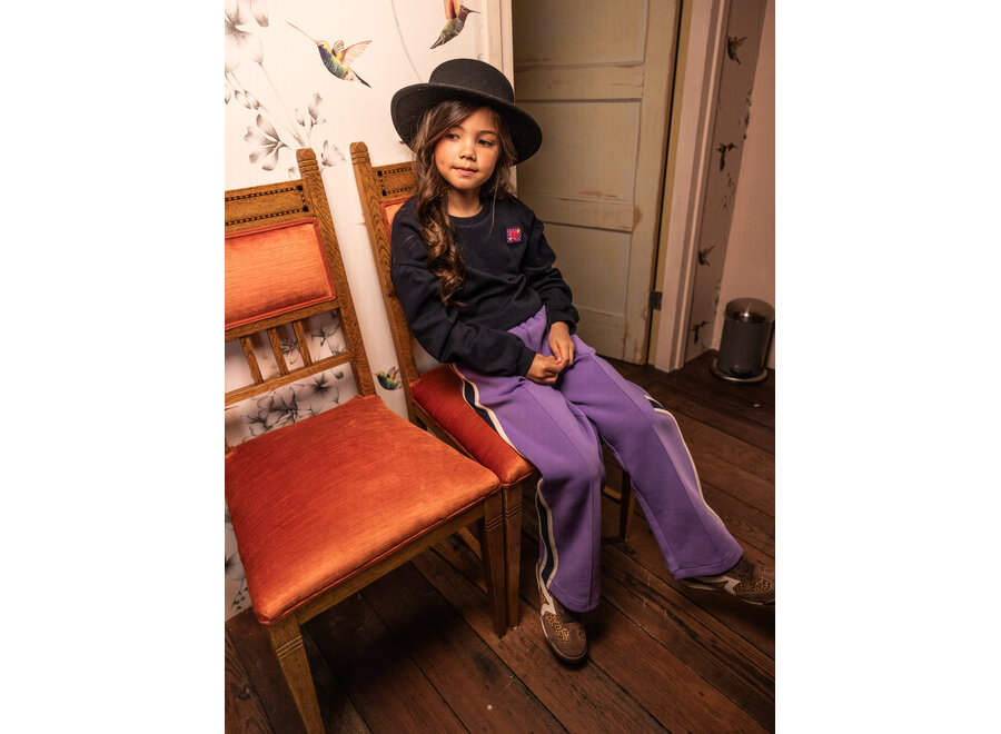 Little scuba wideleg - Verbena purple
