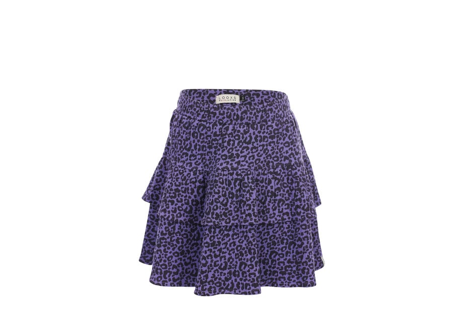 Little leopard skirt - Purple leopard