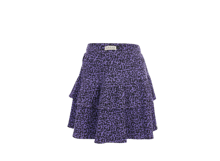 Little leopard skirt - Purple leopard
