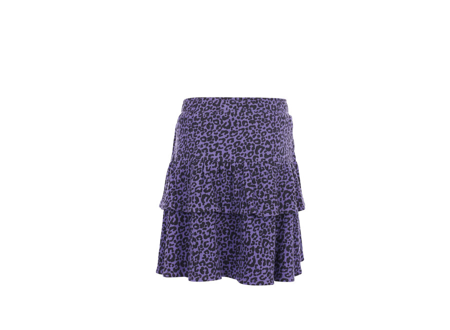 Little leopard skirt - Purple leopard