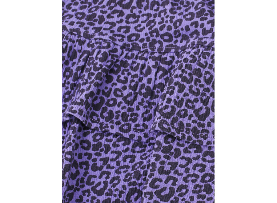 Little leopard skirt - Purple leopard
