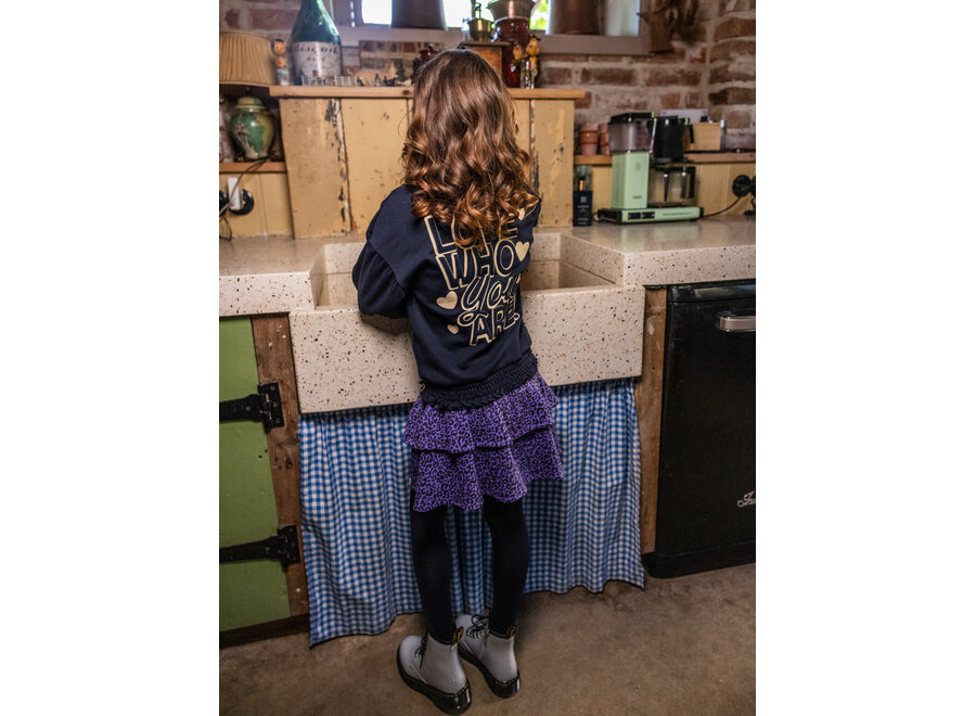 Little leopard skirt - Purple leopard