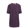Little denim dress - Purple leopard